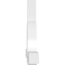 Ekena Millwork Ericson Architectural Grade PVC Gable Bracket, 108"W x 27"H x 4"D x 4"F, 6/12 Pitch GBP108X27X0404ERI00 - alternate 3